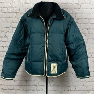 Vintage Stryke Gals Boardwear Down Filled Jacket with Removable Sleeves